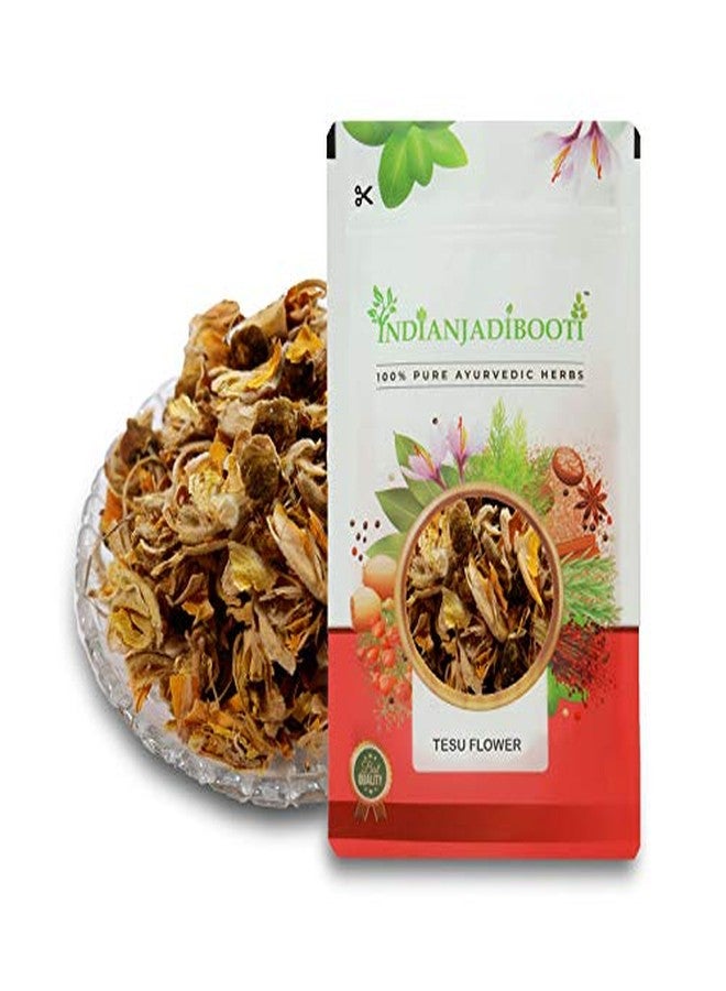 IndianJadiBooti Tesu Flower - Palash Phool (Butea Monosperma) | Pure & Ayurvedic Wellness Flower | 100 Grams - Image 1